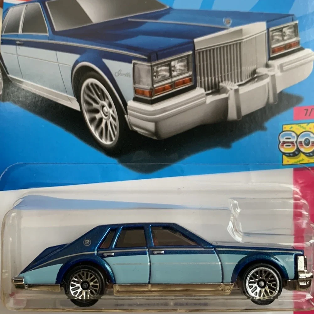 Hot Wheels 1982 Cadillac GM Seville Car Mattel HW 80s Blue Caddy Hotwheels New